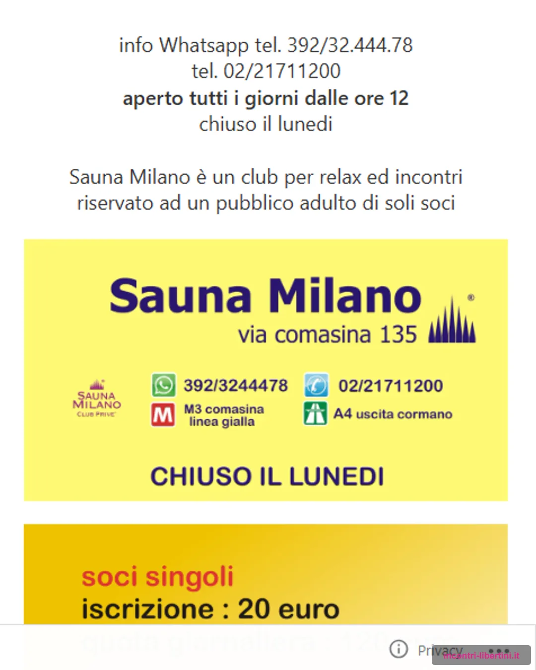 sauna milano 3